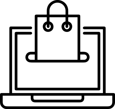 E-Ticaret, Perakende Uygulaması, Çevrimiçi Mağaza ve UI Tasarım Kullanımı için Alışveriş Simgesi Simgesi PNG Resmi