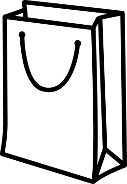 E-Ticaret, Perakende Uygulaması, Çevrimiçi Mağaza ve UI Tasarım Kullanımı için Alışveriş Simgesi Simgesi PNG Resmi