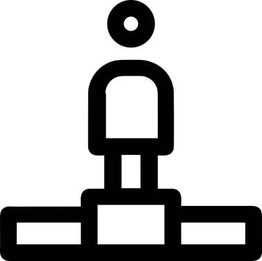 Kazanan Siyah ve Beyaz Logo Simgesi Markalaşma ve Tasarım için PNG Biçiminde