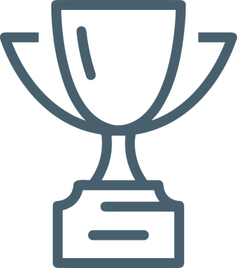 Kazanan Siyah ve Beyaz Logo Simgesi Markalaşma ve Tasarım için PNG Biçiminde