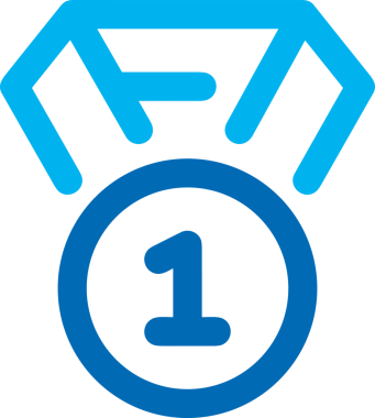 Kazanan Siyah ve Beyaz Logo Simgesi Markalaşma ve Tasarım için PNG Biçiminde