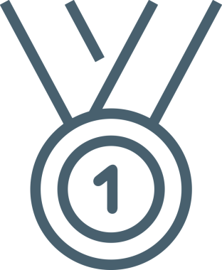 Kazanan Siyah ve Beyaz Logo Simgesi Markalaşma ve Tasarım için PNG Biçiminde