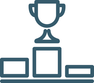 Kazanan Siyah ve Beyaz Logo Simgesi Markalaşma ve Tasarım için PNG Biçiminde