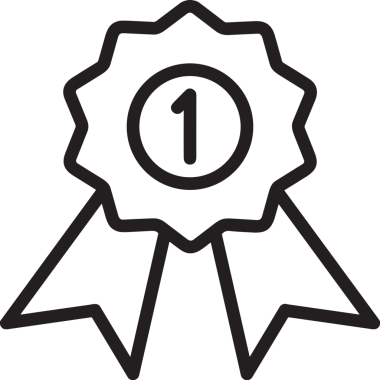 Kazanan Siyah ve Beyaz Logo Simgesi Markalaşma ve Tasarım için PNG Biçiminde