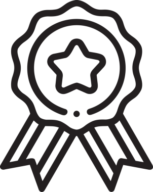 Kazanan Siyah ve Beyaz Logo Simgesi Markalaşma ve Tasarım için PNG Biçiminde