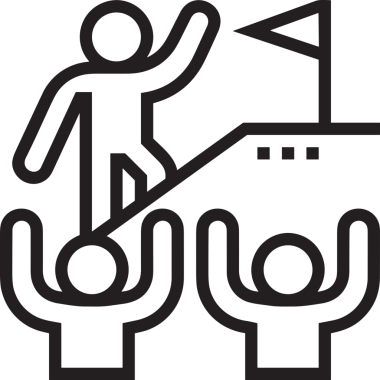 Kazanan Siyah ve Beyaz Logo Simgesi Markalaşma ve Tasarım için PNG Biçiminde