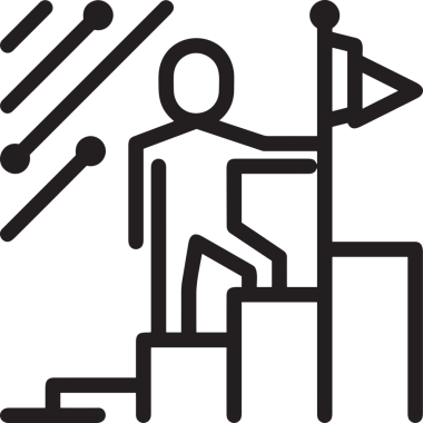 Kazanan Siyah ve Beyaz Logo Simgesi Markalaşma ve Tasarım için PNG Biçiminde