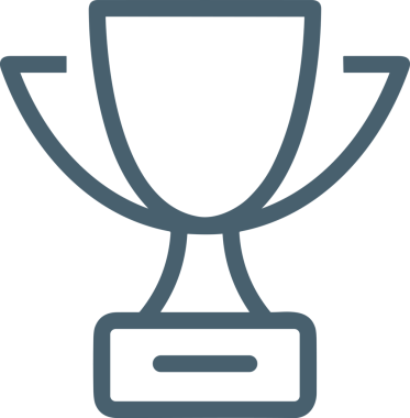 Kazanan Siyah ve Beyaz Logo Simgesi Markalaşma ve Tasarım için PNG Biçiminde