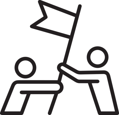 Kazanan Siyah ve Beyaz Logo Simgesi Markalaşma ve Tasarım için PNG Biçiminde