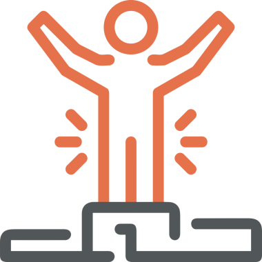 Kazanan Siyah ve Beyaz Logo Simgesi Markalaşma ve Tasarım için PNG Biçiminde