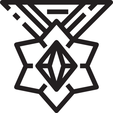 Kazanan Siyah ve Beyaz Logo Simgesi Markalaşma ve Tasarım için PNG Biçiminde