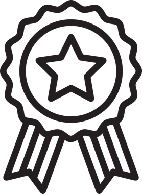 Kazanan Siyah ve Beyaz Logo Simgesi Markalaşma ve Tasarım için PNG Biçiminde