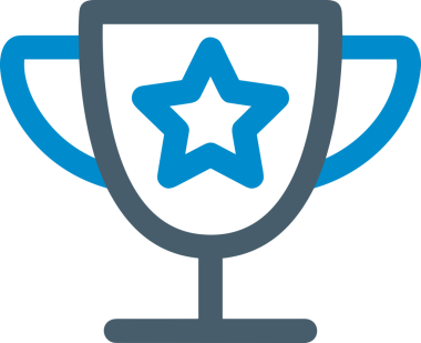 Kazanan Siyah ve Beyaz Logo Simgesi Markalaşma ve Tasarım için PNG Biçiminde