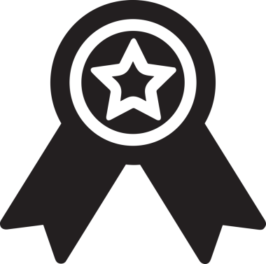 Kazanan Siyah ve Beyaz Logo Simgesi Markalaşma ve Tasarım için PNG Biçiminde