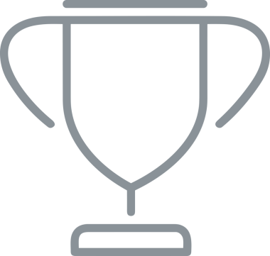 Kazanan Siyah ve Beyaz Logo Simgesi Markalaşma ve Tasarım için PNG Biçiminde