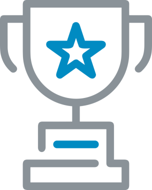 Kazanan Siyah ve Beyaz Logo Simgesi Markalaşma ve Tasarım için PNG Biçiminde