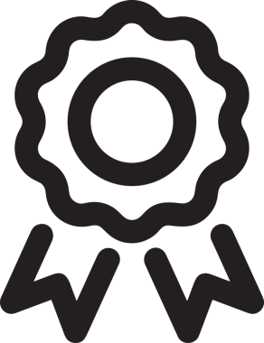 Kazanan Siyah ve Beyaz Logo Simgesi Markalaşma ve Tasarım için PNG Biçiminde