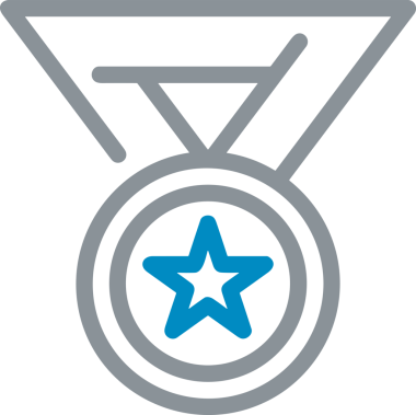 Kazanan Siyah ve Beyaz Logo Simgesi Markalaşma ve Tasarım için PNG Biçiminde