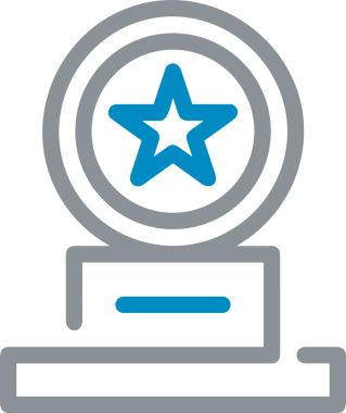 Kazanan Siyah ve Beyaz Logo Simgesi Markalaşma ve Tasarım için PNG Biçiminde