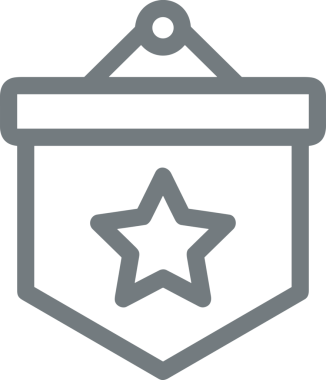 Kazanan Siyah ve Beyaz Logo Simgesi Markalaşma ve Tasarım için PNG Biçiminde