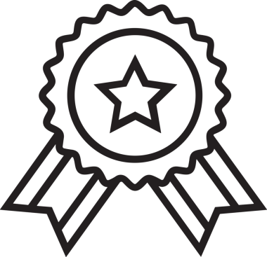 Kazanan Siyah ve Beyaz Logo Simgesi Markalaşma ve Tasarım için PNG Biçiminde