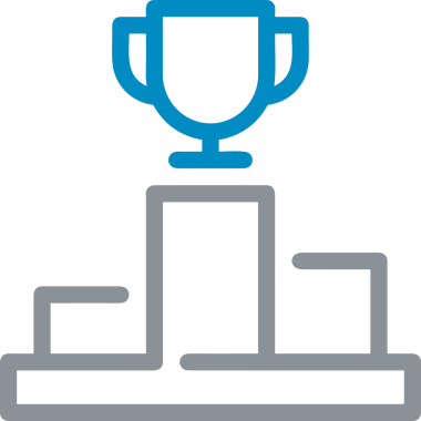 Kazanan Siyah ve Beyaz Logo Simgesi Markalaşma ve Tasarım için PNG Biçiminde