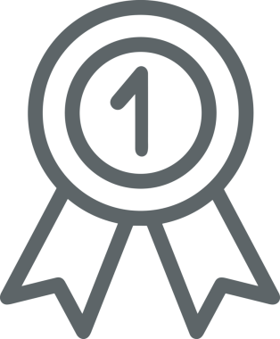 Kazanan Siyah ve Beyaz Logo Simgesi Markalaşma ve Tasarım için PNG Biçiminde