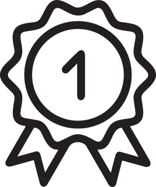 Kazanan Siyah ve Beyaz Logo Simgesi Markalaşma ve Tasarım için PNG Biçiminde