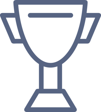 Kazanan Siyah ve Beyaz Logo Simgesi Markalaşma ve Tasarım için PNG Biçiminde