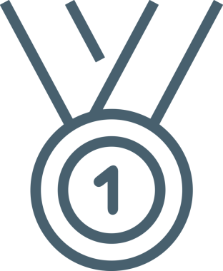 Kazanan Siyah ve Beyaz Logo Simgesi Markalaşma ve Tasarım için PNG Biçiminde