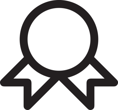 Kazanan Siyah ve Beyaz Logo Simgesi Markalaşma ve Tasarım için PNG Biçiminde