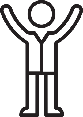 Kazanan Siyah ve Beyaz Logo Simgesi Markalaşma ve Tasarım için PNG Biçiminde