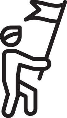 Kazanan Siyah ve Beyaz Logo Simgesi Markalaşma ve Tasarım için PNG Biçiminde