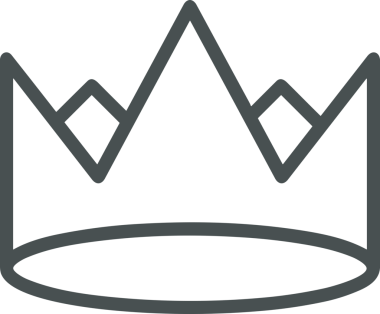 Kazanan Siyah ve Beyaz Logo Simgesi Markalaşma ve Tasarım için PNG Biçiminde