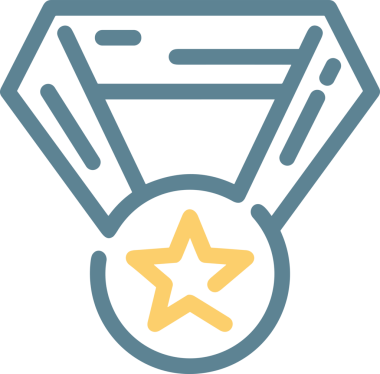 Kazanan Siyah ve Beyaz Logo Simgesi Markalaşma ve Tasarım için PNG Biçiminde