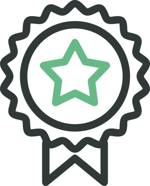 Kazanan Siyah ve Beyaz Logo Simgesi Markalaşma ve Tasarım için PNG Biçiminde