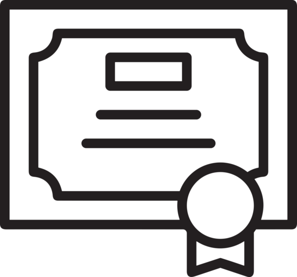 Kazanan Siyah ve Beyaz Logo Simgesi Markalaşma ve Tasarım için PNG Biçiminde