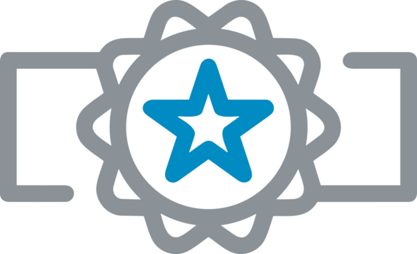 Kazanan Siyah ve Beyaz Logo Simgesi Markalaşma ve Tasarım için PNG Biçiminde