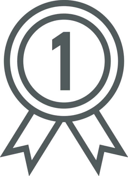 Kazanan Siyah ve Beyaz Logo Simgesi Markalaşma ve Tasarım için PNG Biçiminde