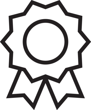 Kazanan Siyah ve Beyaz Logo Simgesi Markalaşma ve Tasarım için PNG Biçiminde