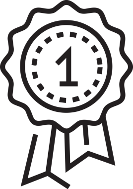 Kazanan Siyah ve Beyaz Logo Simgesi Markalaşma ve Tasarım için PNG Biçiminde