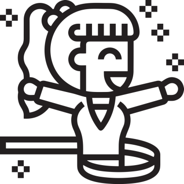 Kazanan Siyah ve Beyaz Logo Simgesi Markalaşma ve Tasarım için PNG Biçiminde