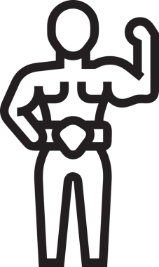 Kazanan Siyah ve Beyaz Logo Simgesi Markalaşma ve Tasarım için PNG Biçiminde