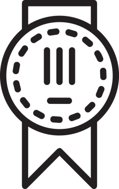 Kazanan Siyah ve Beyaz Logo Simgesi Markalaşma ve Tasarım için PNG Biçiminde