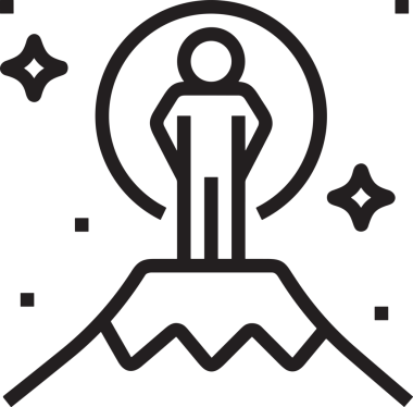 Kazanan Siyah ve Beyaz Logo Simgesi Markalaşma ve Tasarım için PNG Biçiminde