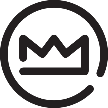 Kazanan Siyah ve Beyaz Logo Simgesi Markalaşma ve Tasarım için PNG Biçiminde