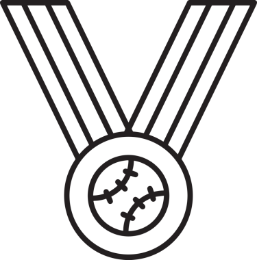 Kazanan Siyah ve Beyaz Logo Simgesi Markalaşma ve Tasarım için PNG Biçiminde