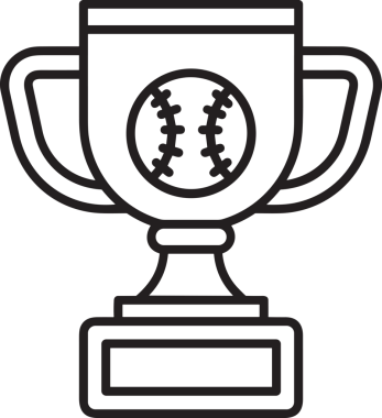 Kazanan Siyah ve Beyaz Logo Simgesi Markalaşma ve Tasarım için PNG Biçiminde