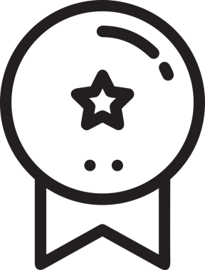 Kazanan Siyah ve Beyaz Logo Simgesi Markalaşma ve Tasarım için PNG Biçiminde