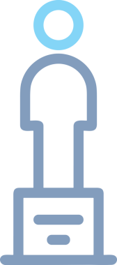 Kazanan Siyah ve Beyaz Logo Simgesi Markalaşma ve Tasarım için PNG Biçiminde